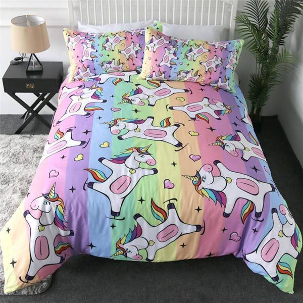 Happy Unicorn Bed Set